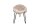 Table dappoint en bois dacacia métal 40x60 cm en blanc noir