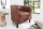 Fauteuil Microfibre Bois 60 cm en Whisky Marron