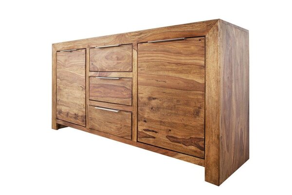 Buffet en bois de sheesham 135 cm en naturel