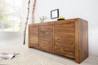 Buffet en bois de sheesham 135 cm en naturel
