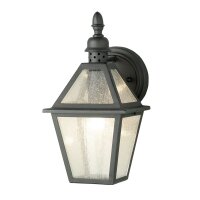 Applique extérieure design vintage noir aluminium