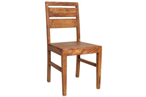Chaise de salle à manger Sheesham fait main 45 cm en naturel