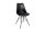 Chaise de salle à manger similicuir métal 50 cm en noir