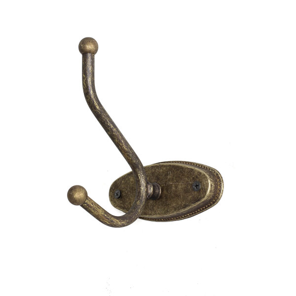 Étagère à serviettes en laiton véritable 5 cm en bronze antique