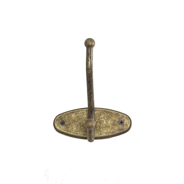 Étagère à serviettes en laiton véritable 5 cm en bronze antique