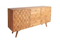 Sideboard acacia 145 x 75cm façades 3D...