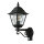 Lampe de cour noire avec détecteur de mouvement IP43 LEADWORTH