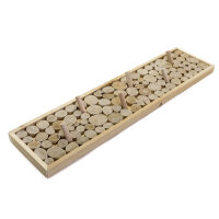 Portemanteau mural en bois flotté 50 cm en naturel
