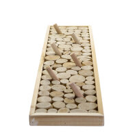 Portemanteau mural en bois flotté 50 cm en naturel