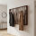 Portemanteau mural en bois flotté 50 cm en brun fait main