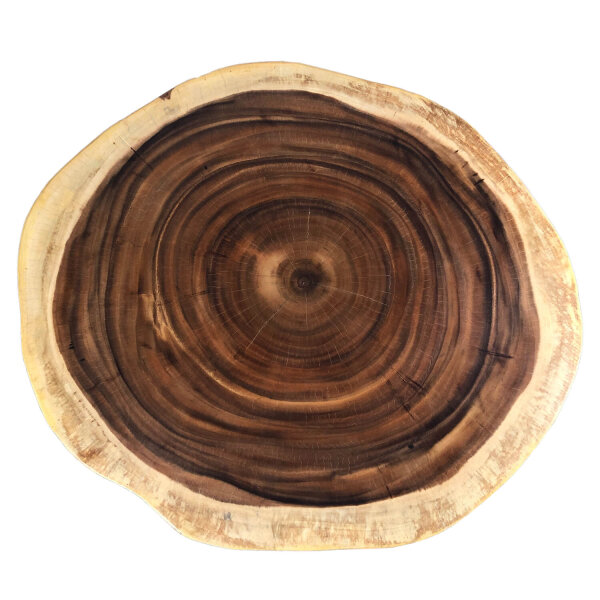 Table basse Rondelle darbre Bois dacacia Métal Travail manuel