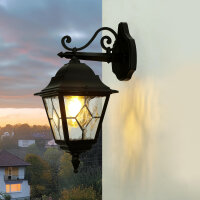 Lanterne dextérieur Noir Rustique IP43 Porte...