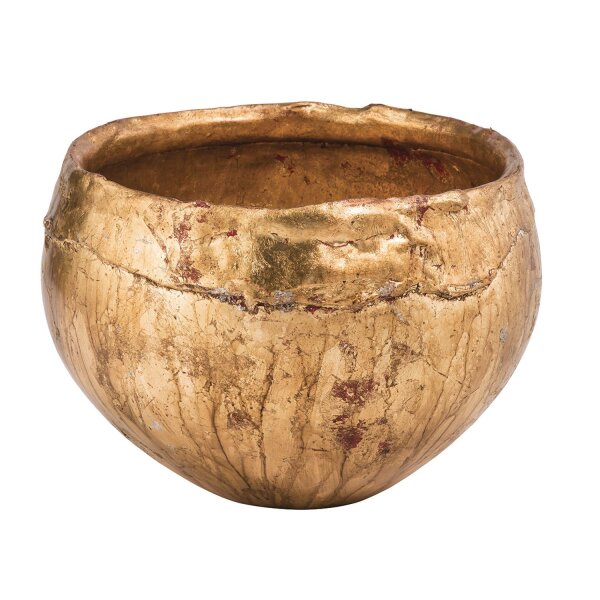 Coupe décorative en acier fait main Ø 31,8 cm en or