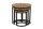 Set de 3 tables dappoint bois acier Ø 28/38/46cm rond