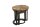Set de 3 tables dappoint bois acier Ø 28/38/46cm rond