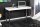Bureau blanc chromé 120 x 75 cm brillant