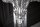 Table console bois polyuréthane argent 110 cm artisanale