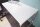 Bureau blanc brillant chromé 120 x 75 cm