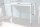 Bureau blanc brillant chromé 120 x 75 cm