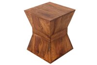 Table dappoint en bois de sheesham naturel 35 x 35 cm