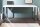 Bureau blanc brillant chromé 160 x 75 cm