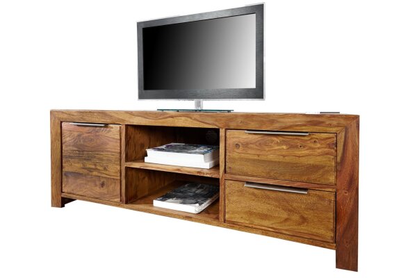 Buffet TV en bois de Sheesham 135 x 50 cm massif Moderne