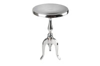 Table dappoint en aluminium argenté 35 x 35 cm