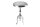 Table dappoint en aluminium argenté 35 x 35 cm