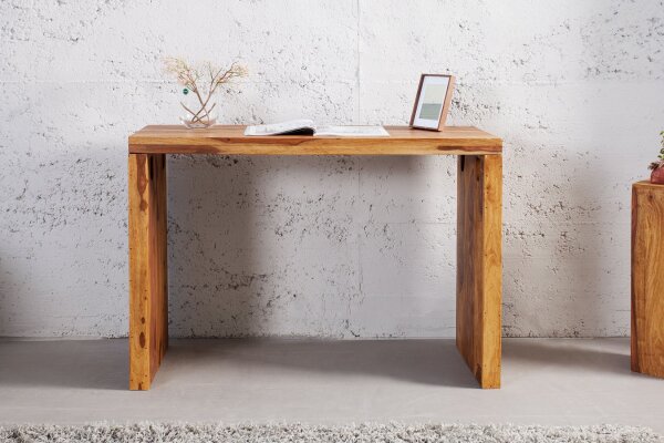 Bureau en bois de sheesham naturel 100 x 75 cm