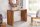 Bureau en bois de sheesham naturel 100 x 75 cm