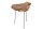 Table dappoint teck métal 40x45 cm Rondelle darbre