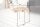 Table dappoint teck métal 40x45 cm Rondelle darbre