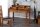 Bureau avec tiroir en bois de sheesham naturel 115x55 cm