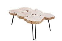 Table basse en bois dacacia métal 110 x 70 cm...