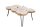 Table basse en bois dacacia métal 110 x 70 cm Rondelles darbre