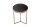 Table dappoint verre dur métal en cuivre noir 45x45 cm