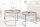 Set de 2 tables dappoint en bois dacacia métal rond