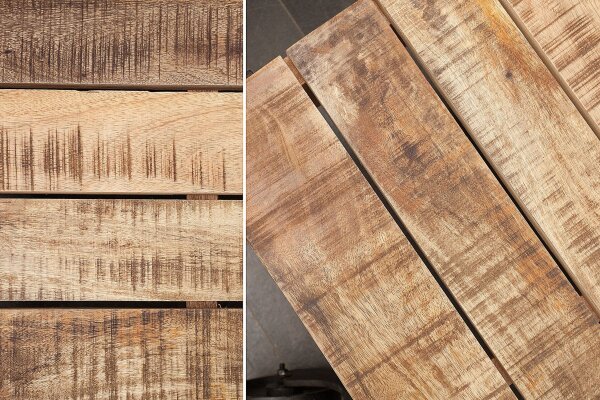 Table basse mangue bois métal 120 x 80 cm
