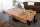 Table basse mangue bois métal 120 x 80 cm