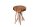 Table dappoint en teck naturel 45x40 cm artisanale