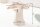 Table dappoint en teck Rondelle darbre 50x50 cm artisanale