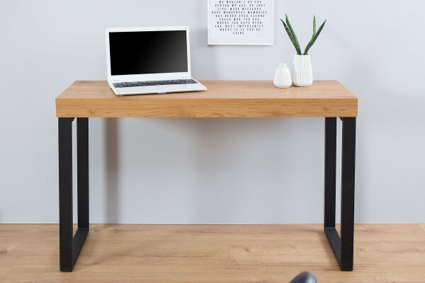 Bureau MDF fer 120 x 75 cm design industriel