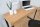 Bureau MDF fer 120 x 75 cm design industriel