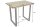 Table de bar bois mangue métal 120 x 80 cm piètement traîneau