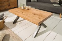 Table basse bois (chêne sauvage) métal 110 x...