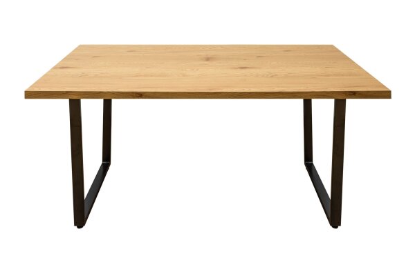 Table de salle à manger 160 x 90 cm piétement traîneau design industriel