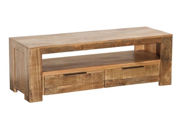 TV Lowboard 130 cm de large Bois massif fait main Moderne