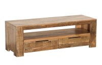 TV Lowboard 130 cm de large Bois massif fait main Moderne