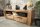 TV Lowboard 130 cm de large Bois massif fait main Moderne