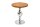 Table dappoint mangue bois aluminium en chrome naturel 51x51 cm